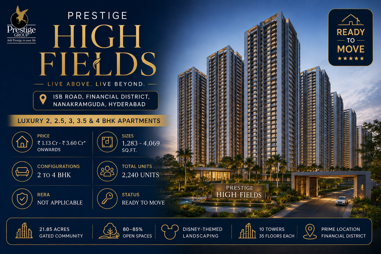 Prestige High Fields Hyderabad