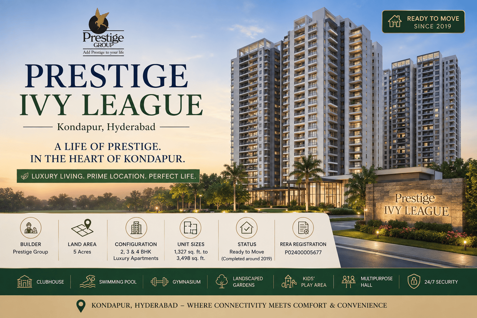 Prestige Ivy League Kondapur